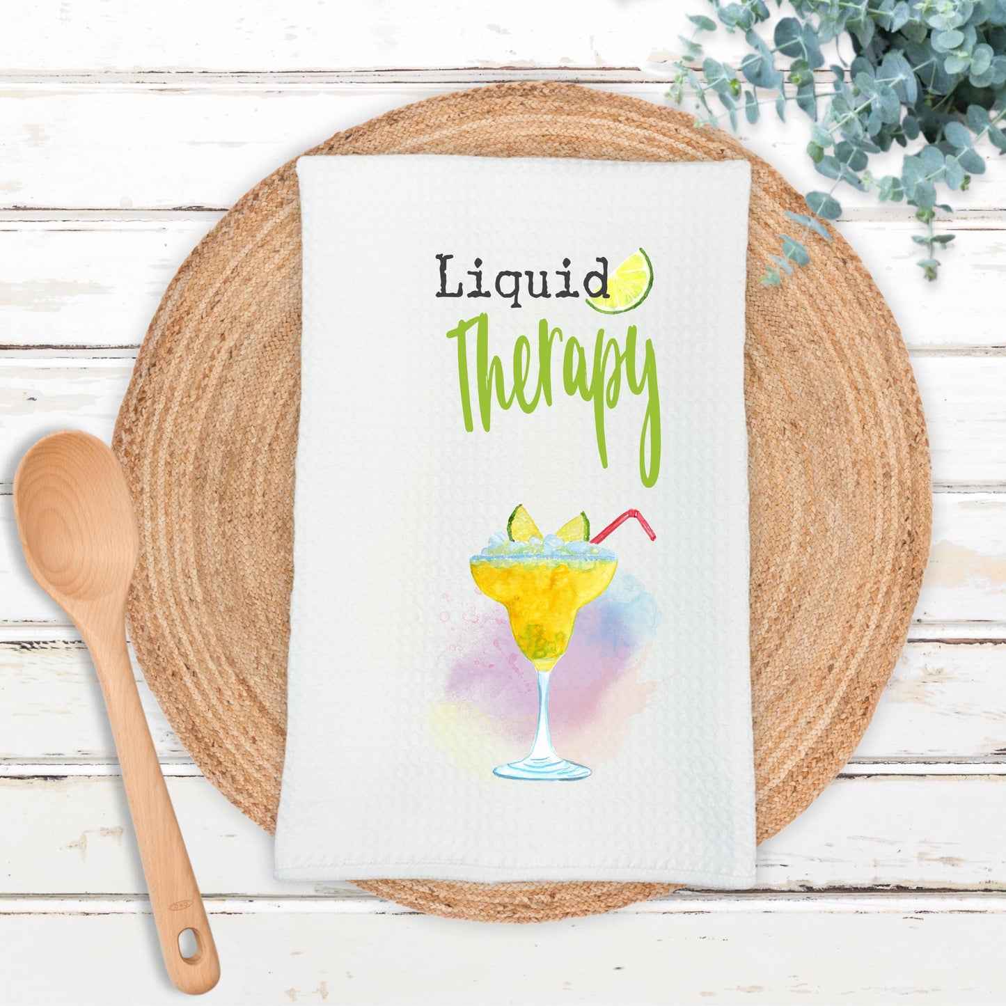 Soothing Liquid Therapy Towel - Fun Kitchen Decor Unique Hostess Gift for Summer Cocktail Parties