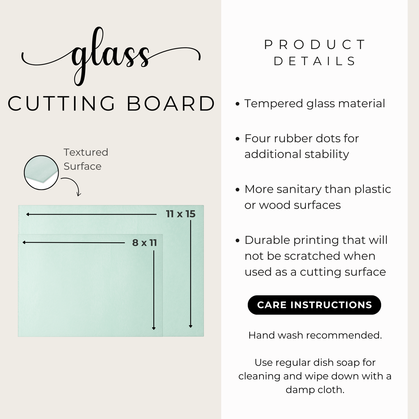 Blue Jay Glass Cutting Board with Hydrangea Tree Branch Design