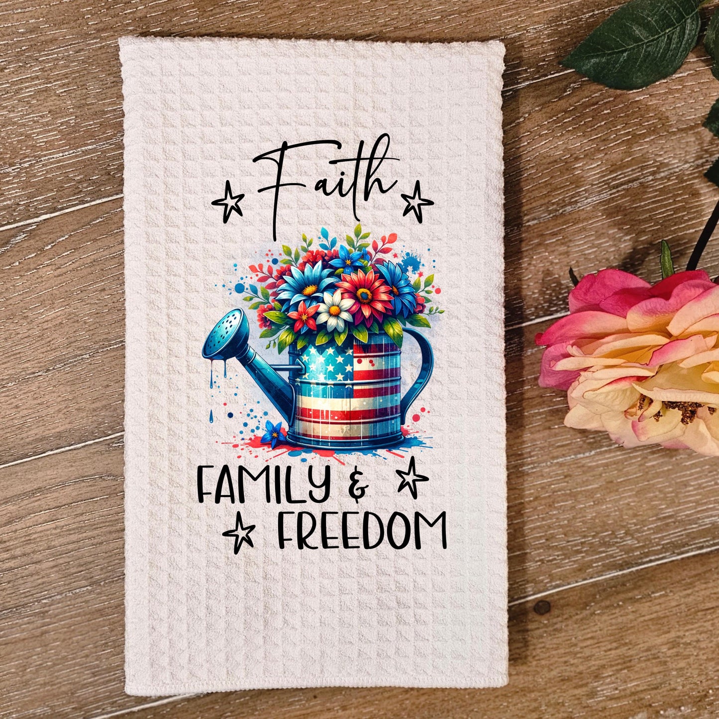 American Pride Kitchen Towel - 4th of July Decor Unique Gift for Patriotic Lovers