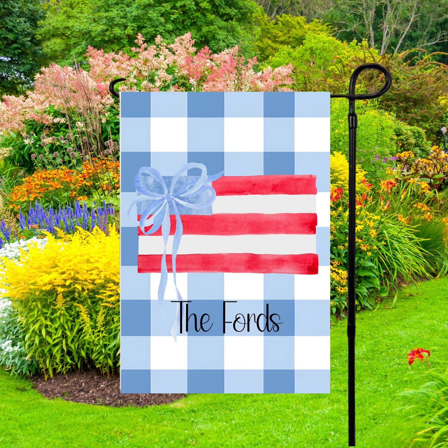 Patriotic Garden Flag for Fourth of July - Ideal Gift for Her RV Campsite Housewarming Decor