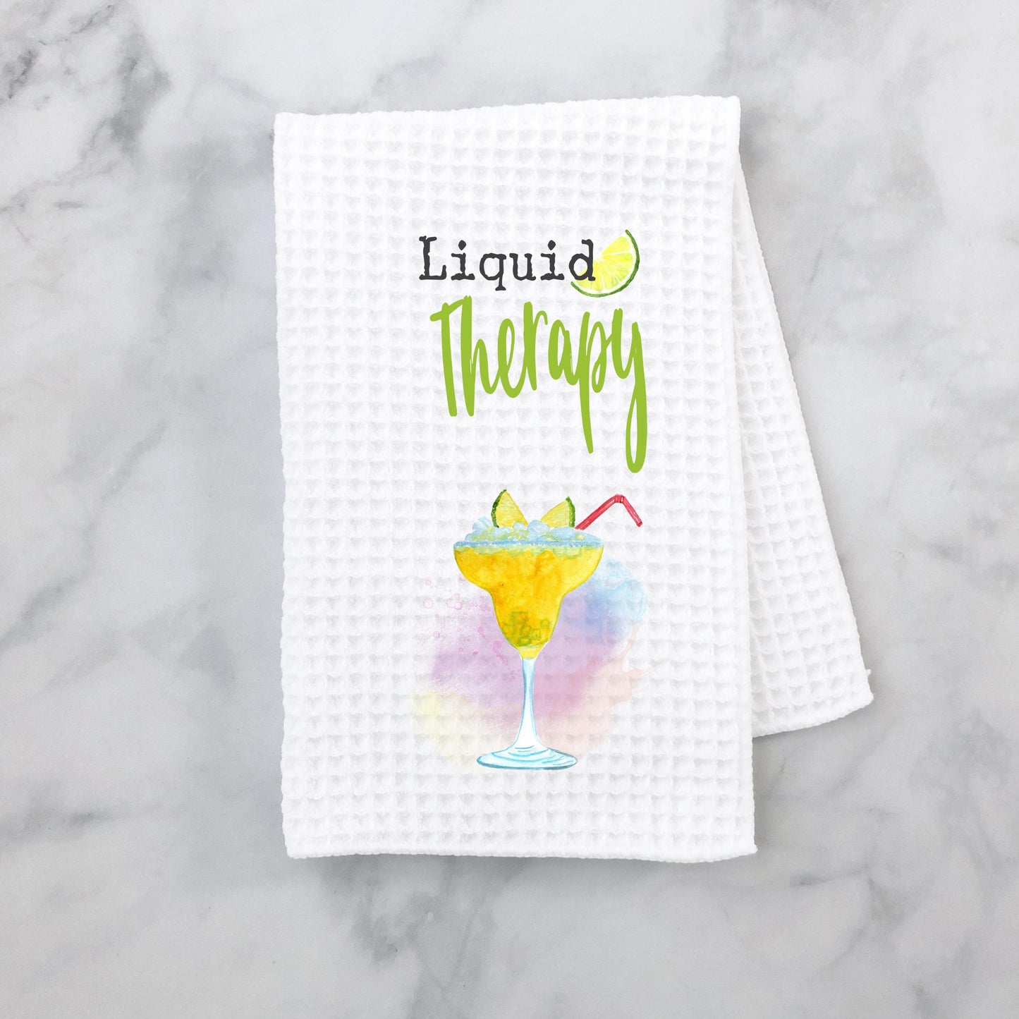 Soothing Liquid Therapy Towel - Fun Kitchen Decor Unique Hostess Gift for Summer Cocktail Parties