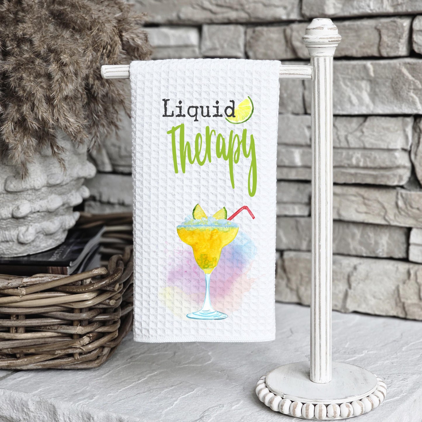 Soothing Liquid Therapy Towel - Fun Kitchen Decor Unique Hostess Gift for Summer Cocktail Parties