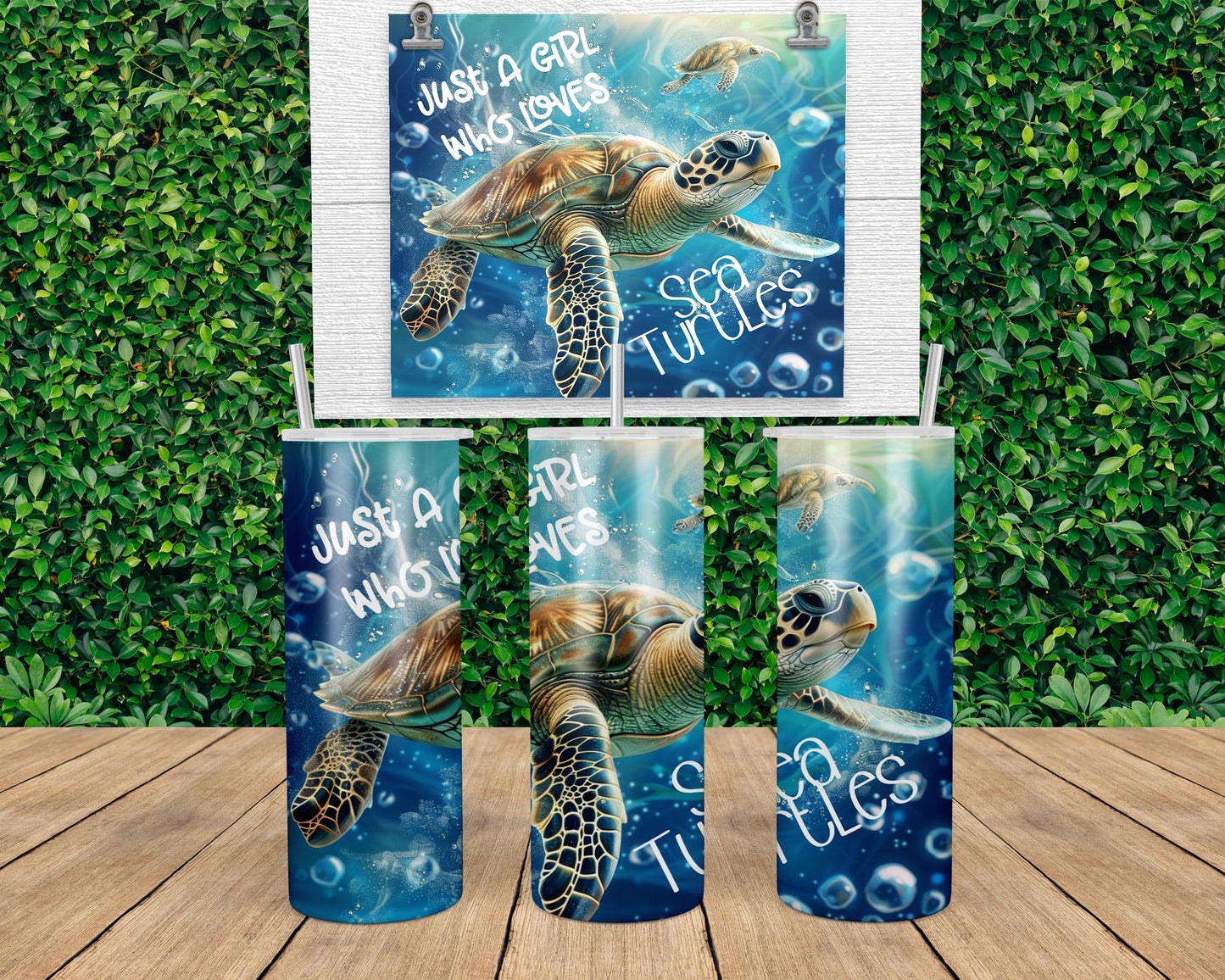 Just A Girl Who Loves Sea Turtle 20oz Tumbler