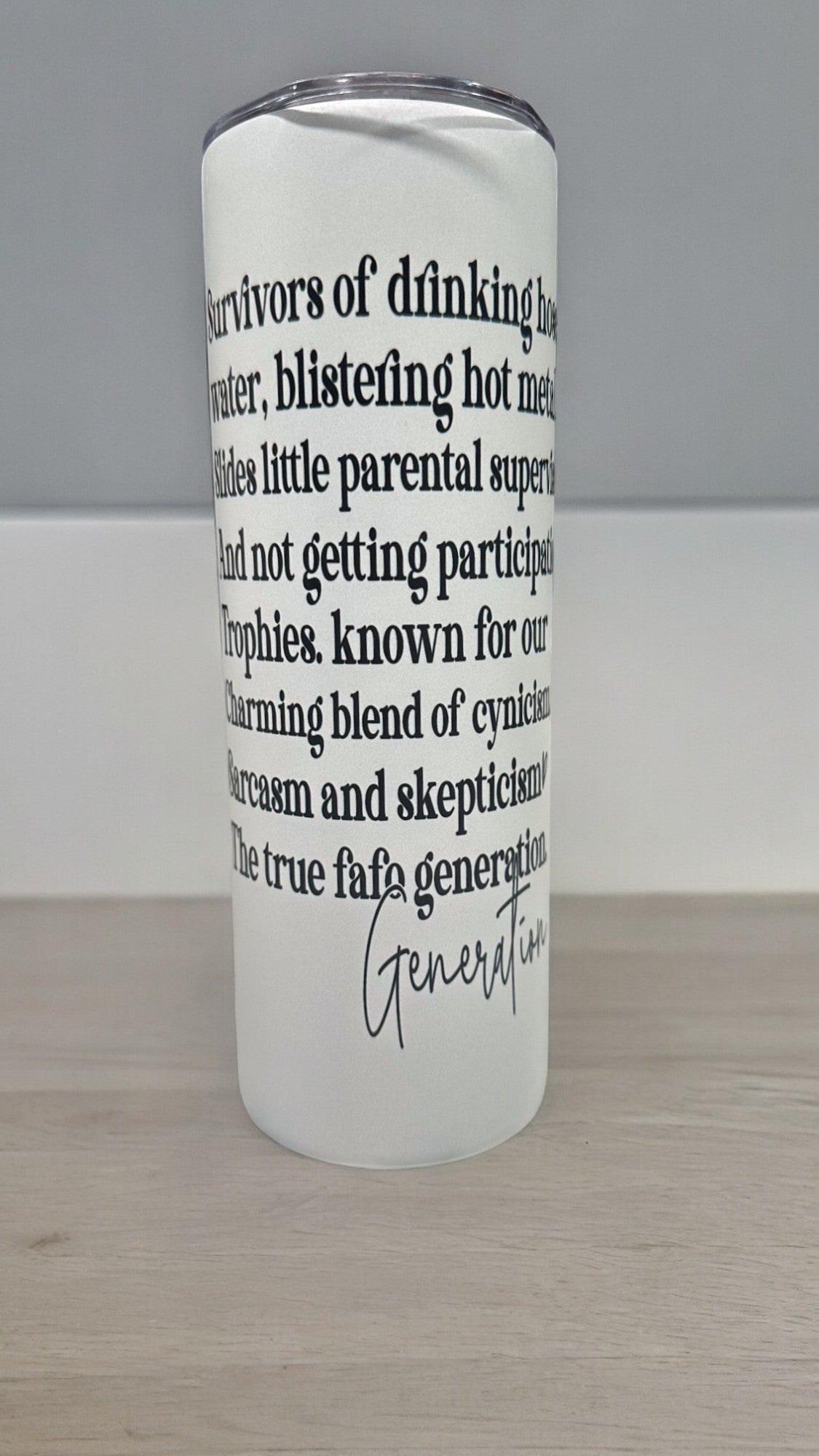 Gen X Travel Mug - Stylish Tumbler for Generation X Enthusiasts