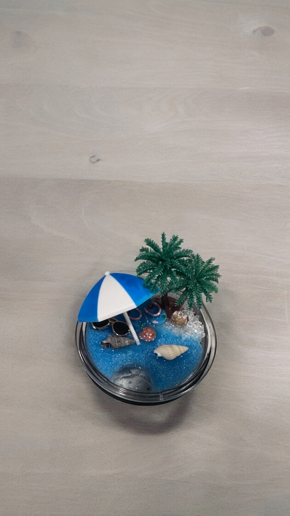 3D Beach Tumbler with Lid Topper - Perfect Summer Gift for Beach Lovers