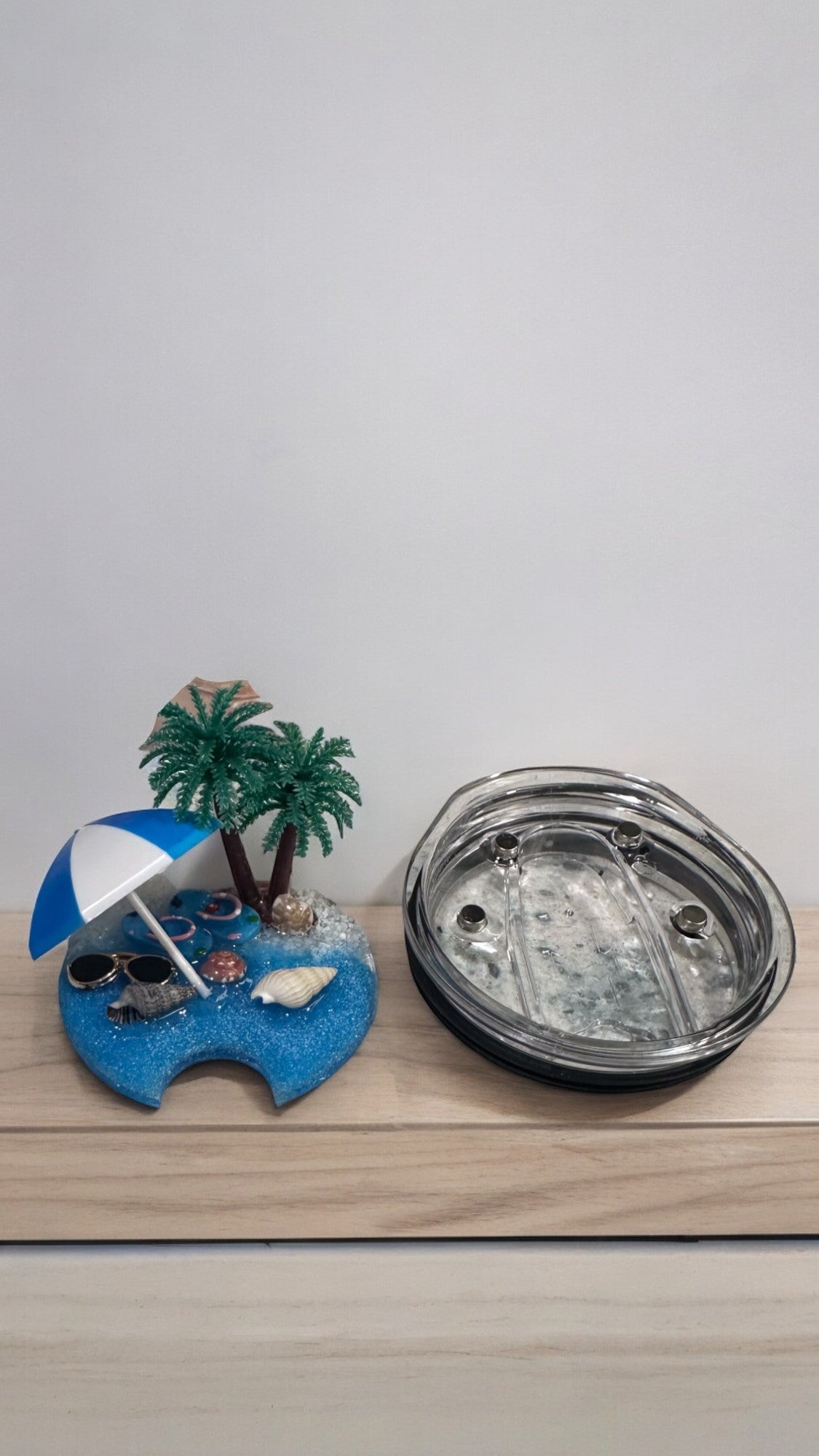 3D Beach Tumbler with Lid Topper - Perfect Summer Gift for Beach Lovers