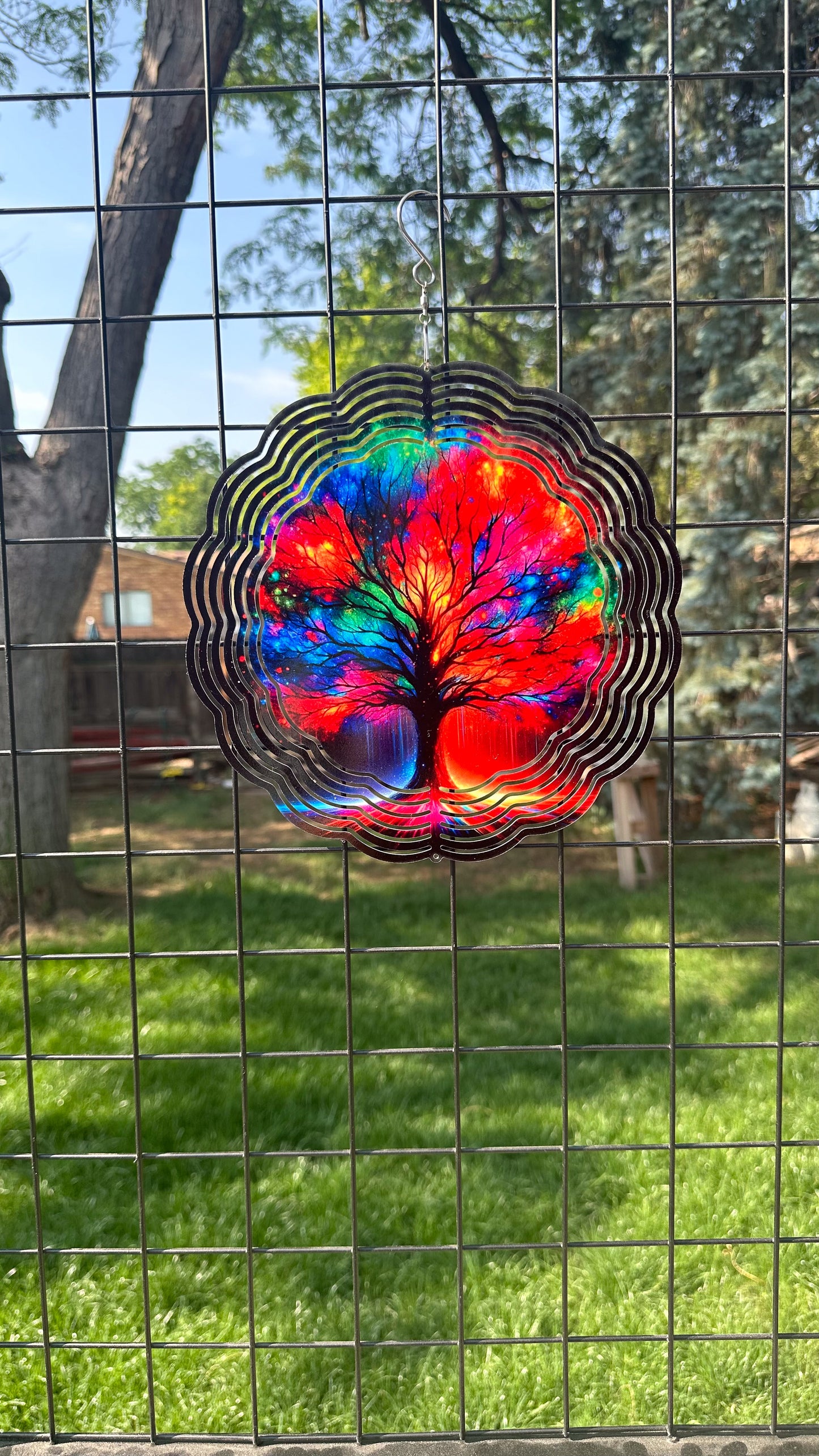 3D Rainbow Tree of Life Wind Spinner - Unique Gift for Her