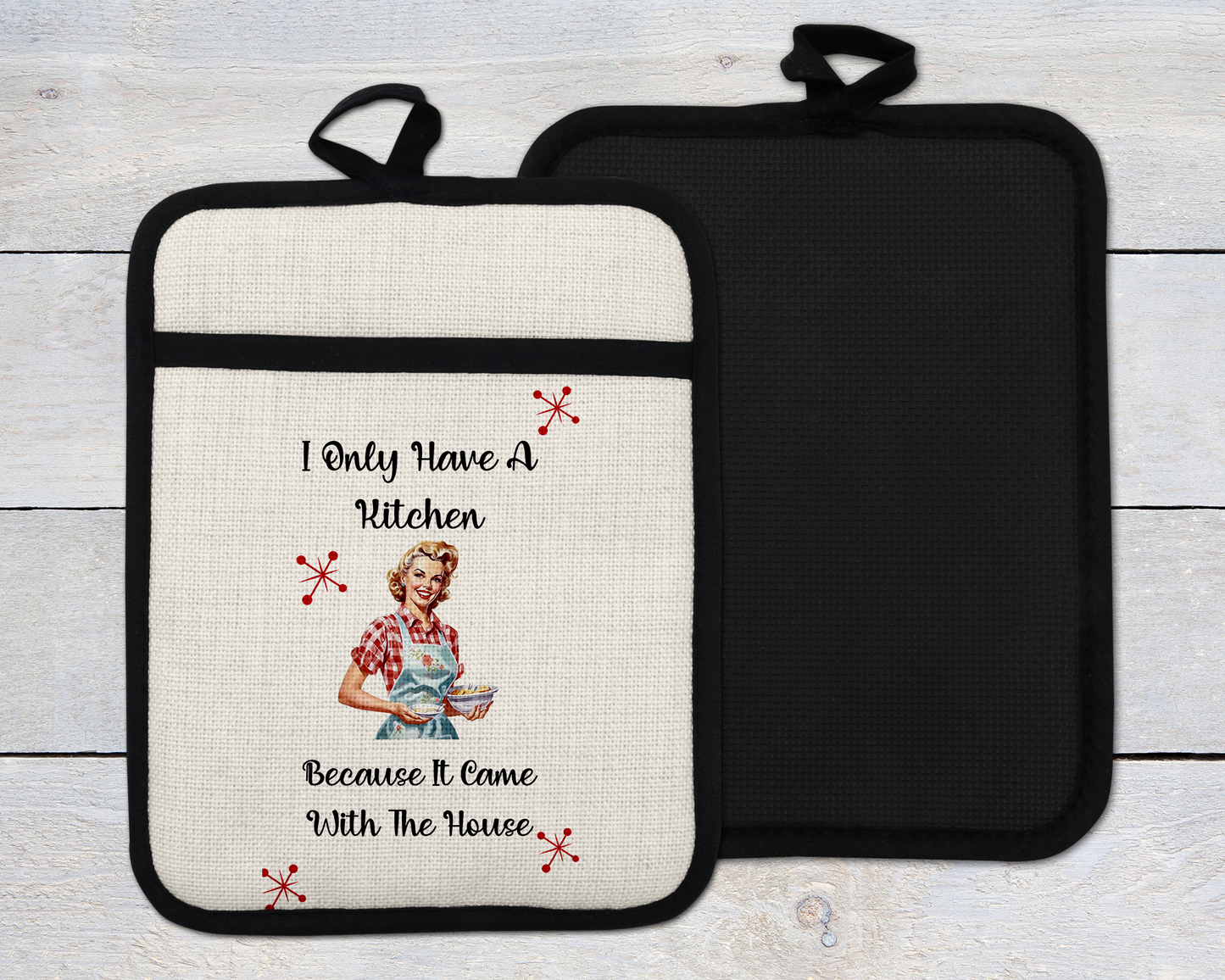 Funny Kitchen Decor, Sarcastic Oven Mitt