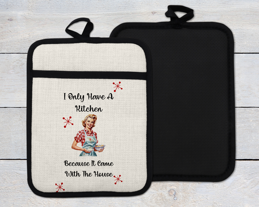 Funny Sarcastic Oven Mitt - Humorous Kitchen Decor for Chefs