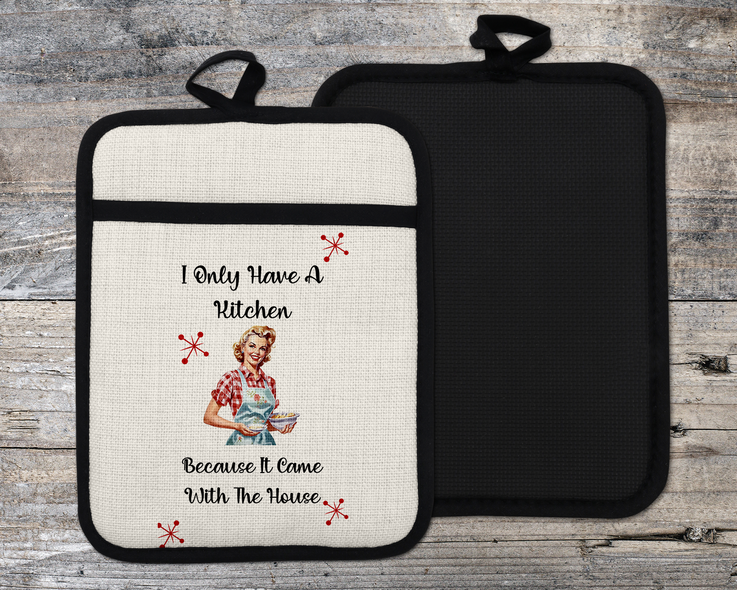 Funny Kitchen Decor, Sarcastic Oven Mitt