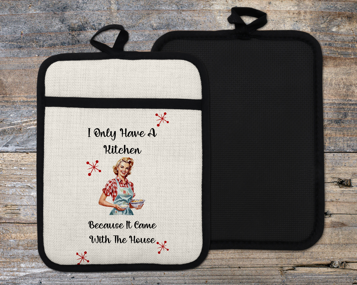 Funny Kitchen Decor, Sarcastic Oven Mitt