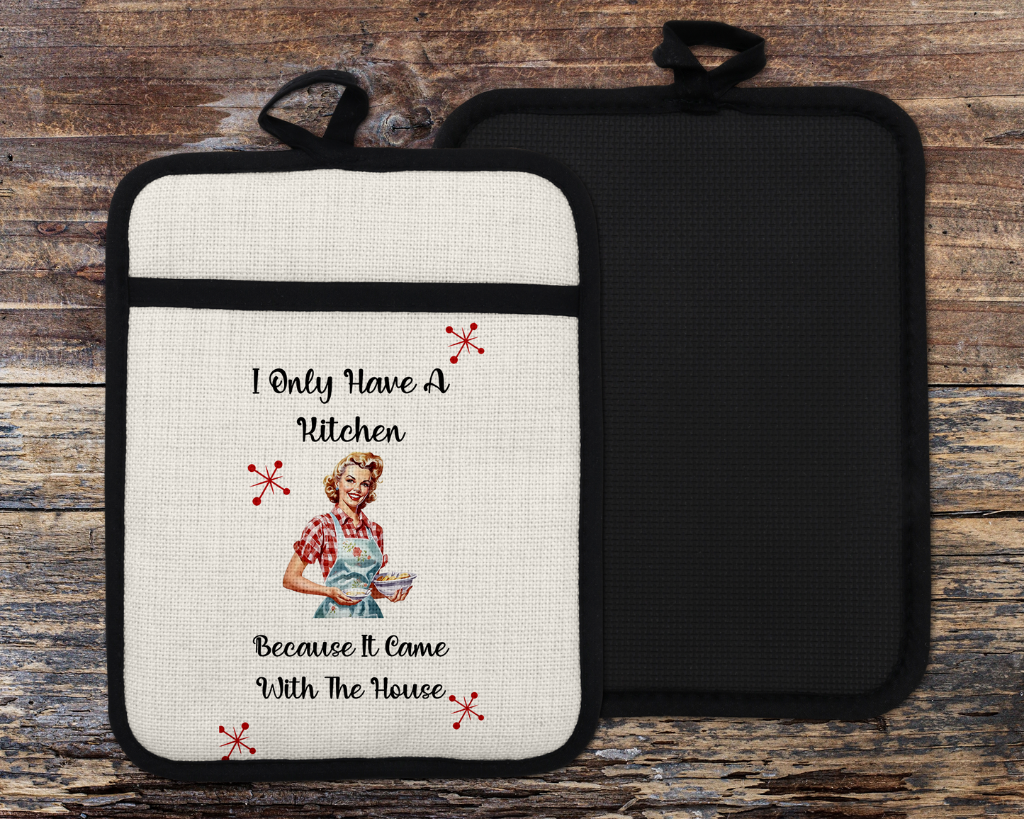 Funny Kitchen Decor, Sarcastic Oven Mitt