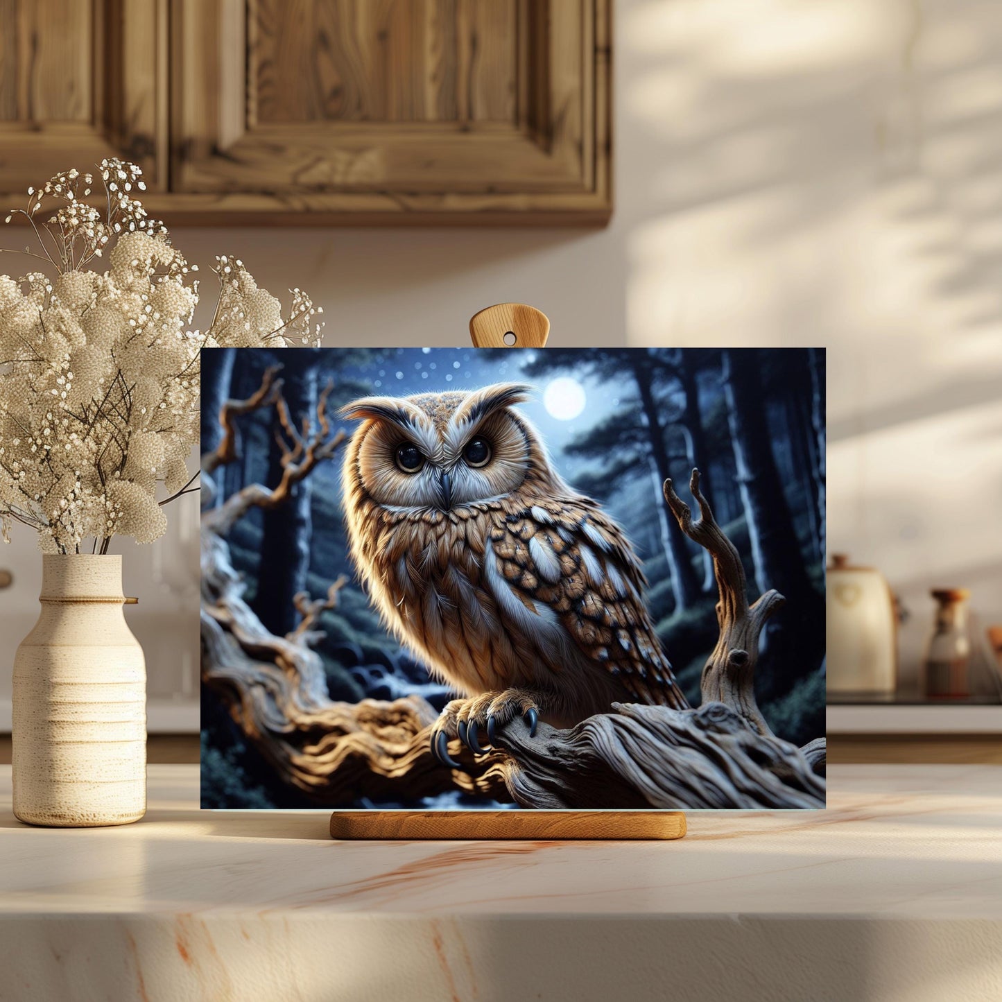 Tempered Glass Owl Cutting Board - Unique Kitchen Decor Perfect Gift for Owl Lovers