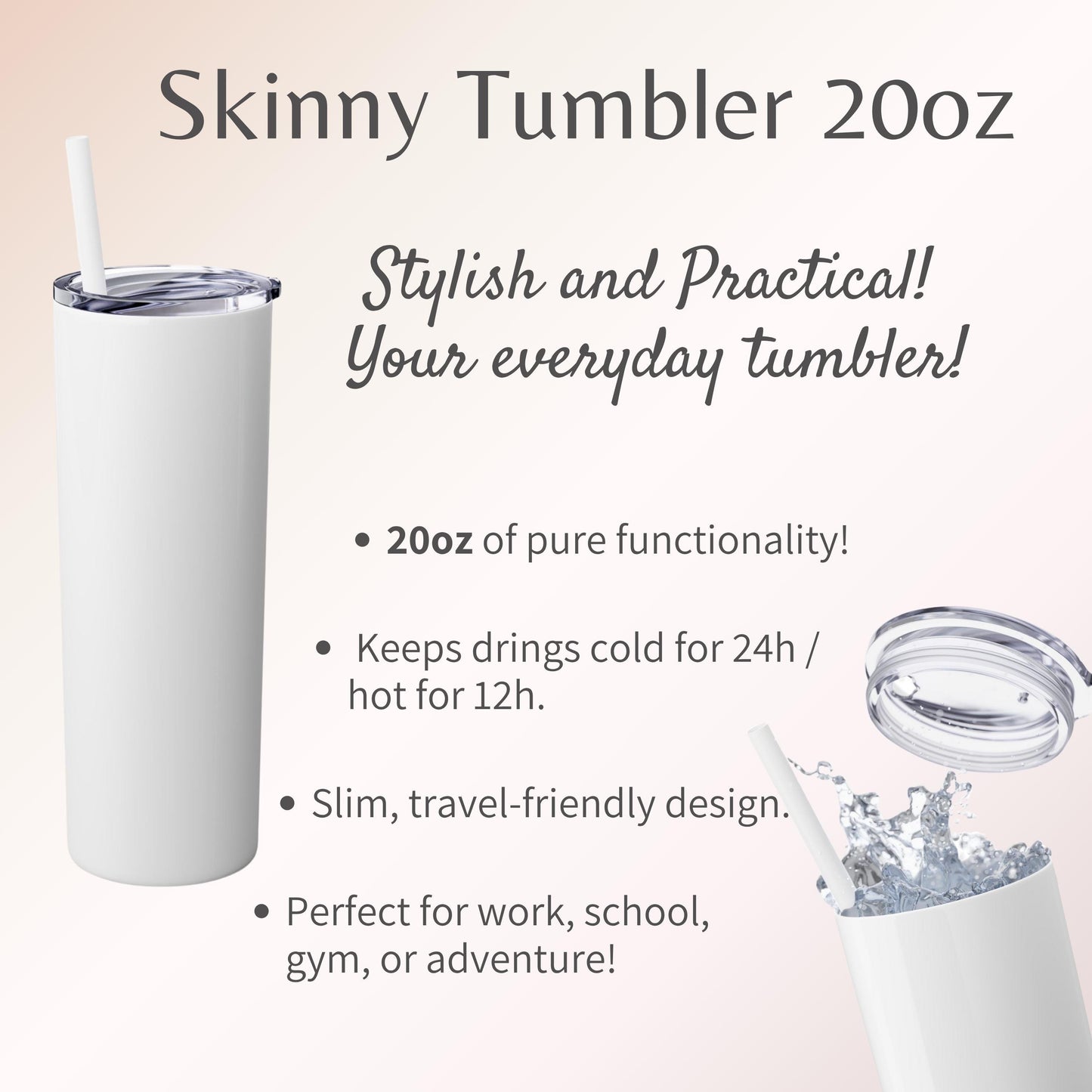 20oz Magical Glow Skull Tumbler - Unique Yellow Sugar Skull Cup for Spooky Chic Gifts