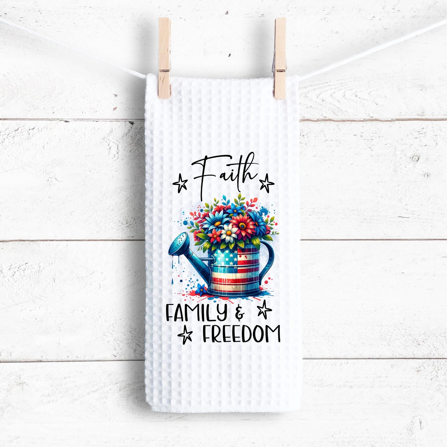 American Pride Kitchen Towel - 4th of July Decor Unique Gift for Patriotic Lovers