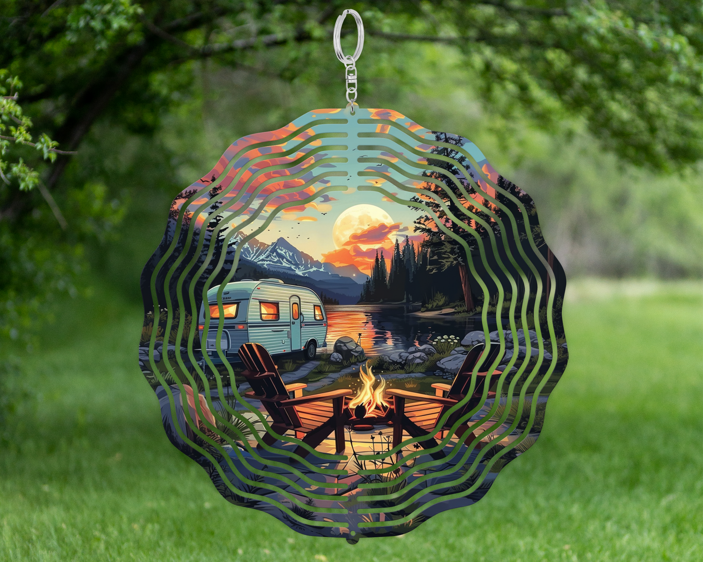 Camping Wind Spinner - Unique Outdoor Decor Gift for Campers