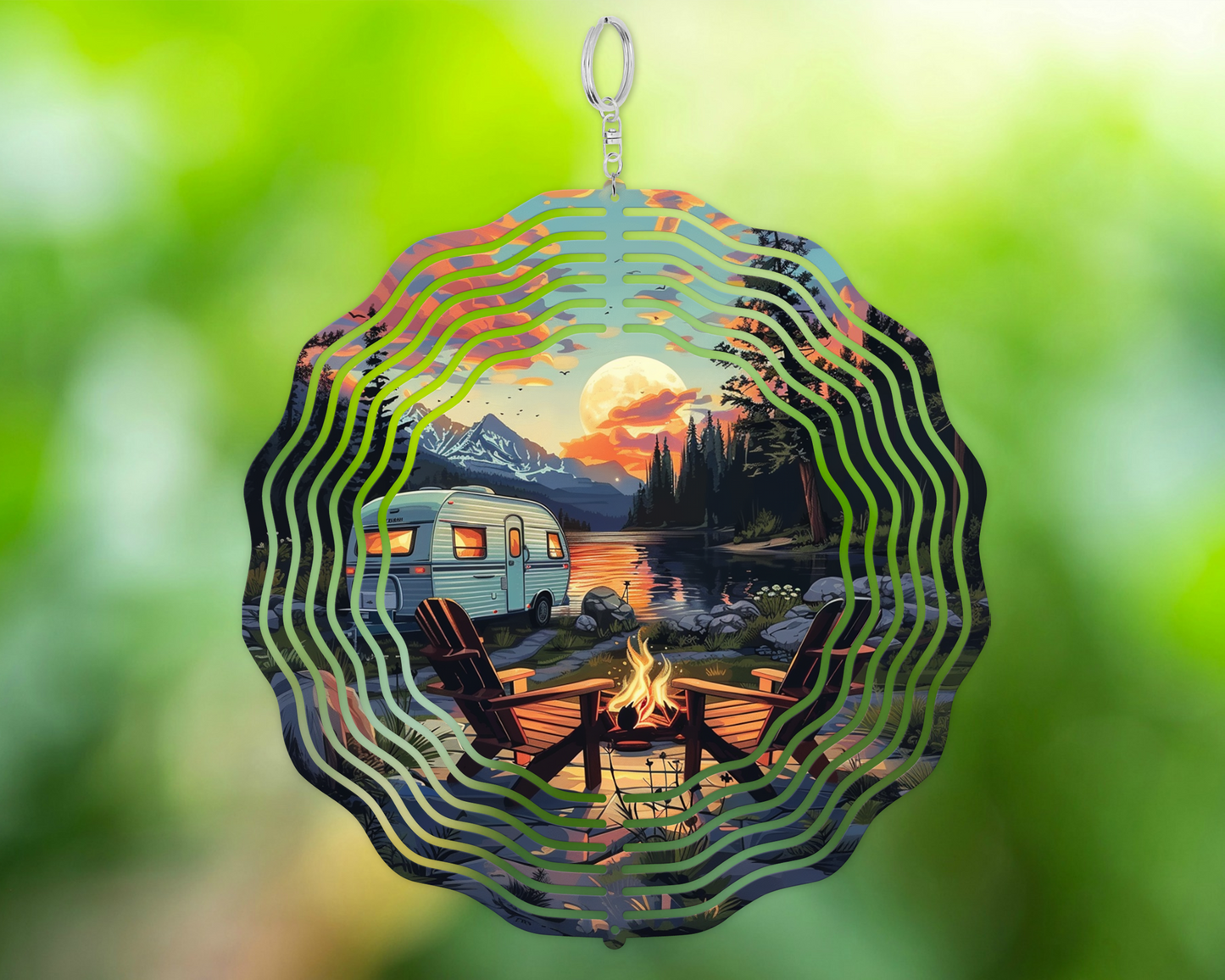 Camping Wind Spinner - Unique Outdoor Decor Gift for Campers
