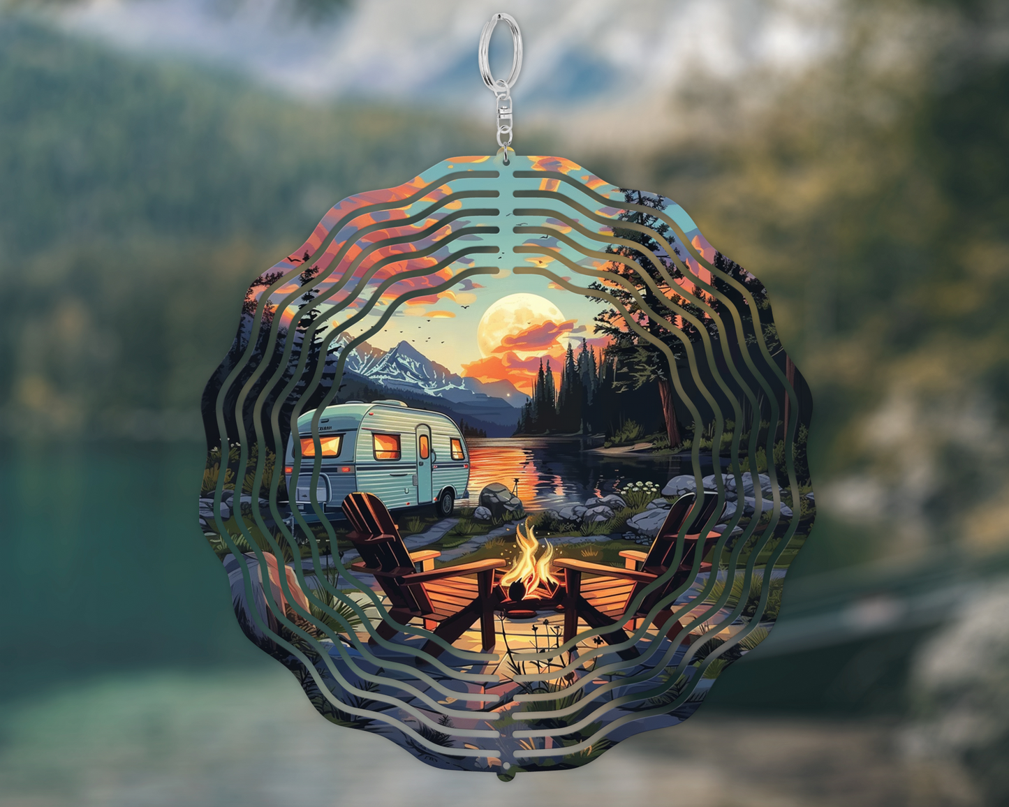 Camping Wind Spinner - Unique Outdoor Decor Gift for Campers
