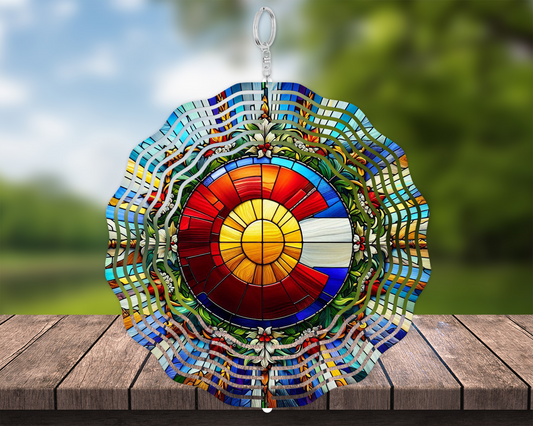 Colorado Wind Spinner for Porch  Garden - Unique Mothers Day Gift for Colorado Lovers