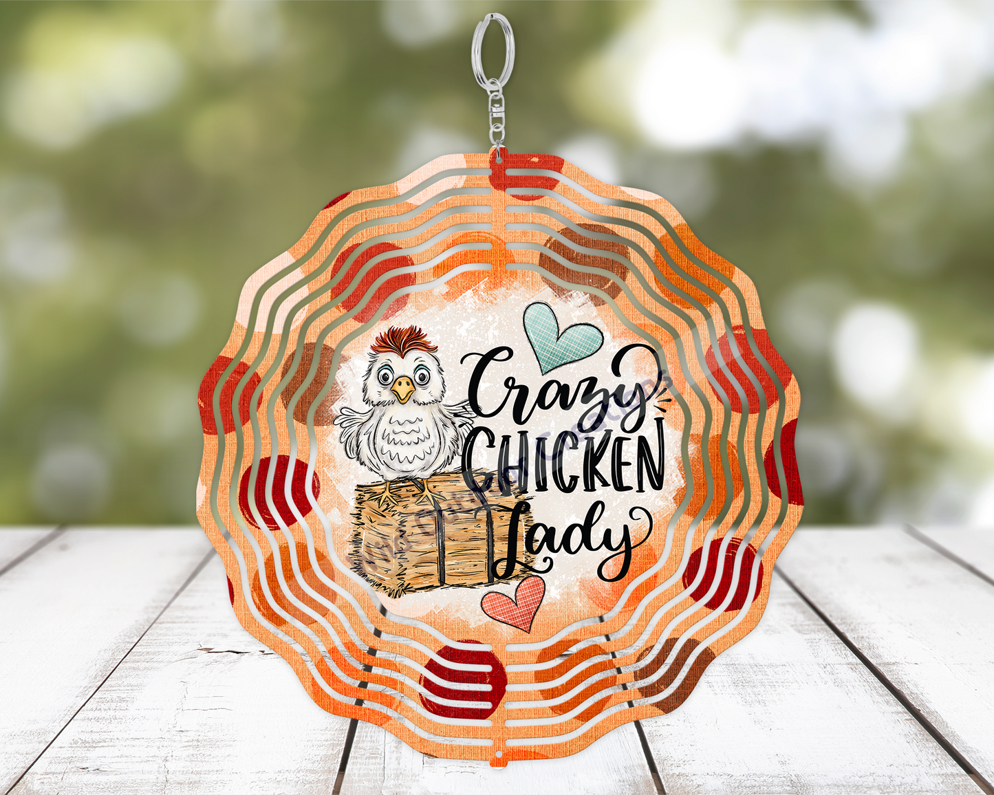 3D Wind Spinner for Chicken Lovers - Crazy Chicken Lady Gift