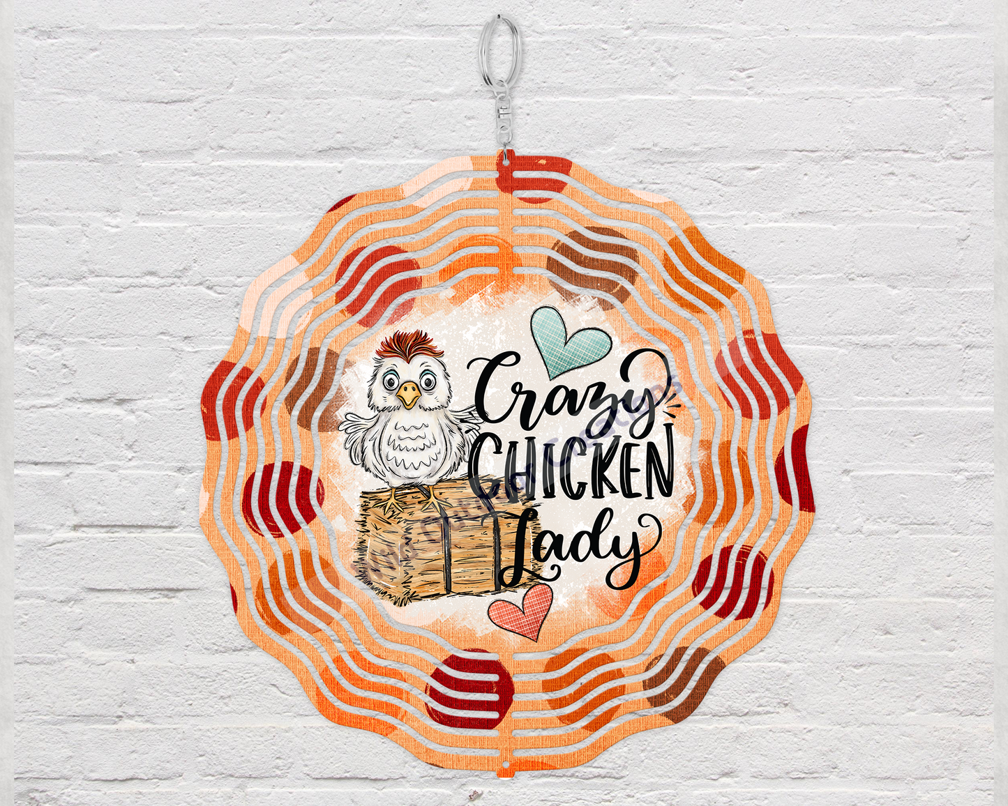 3D Wind Spinner for Chicken Lovers - Crazy Chicken Lady Gift