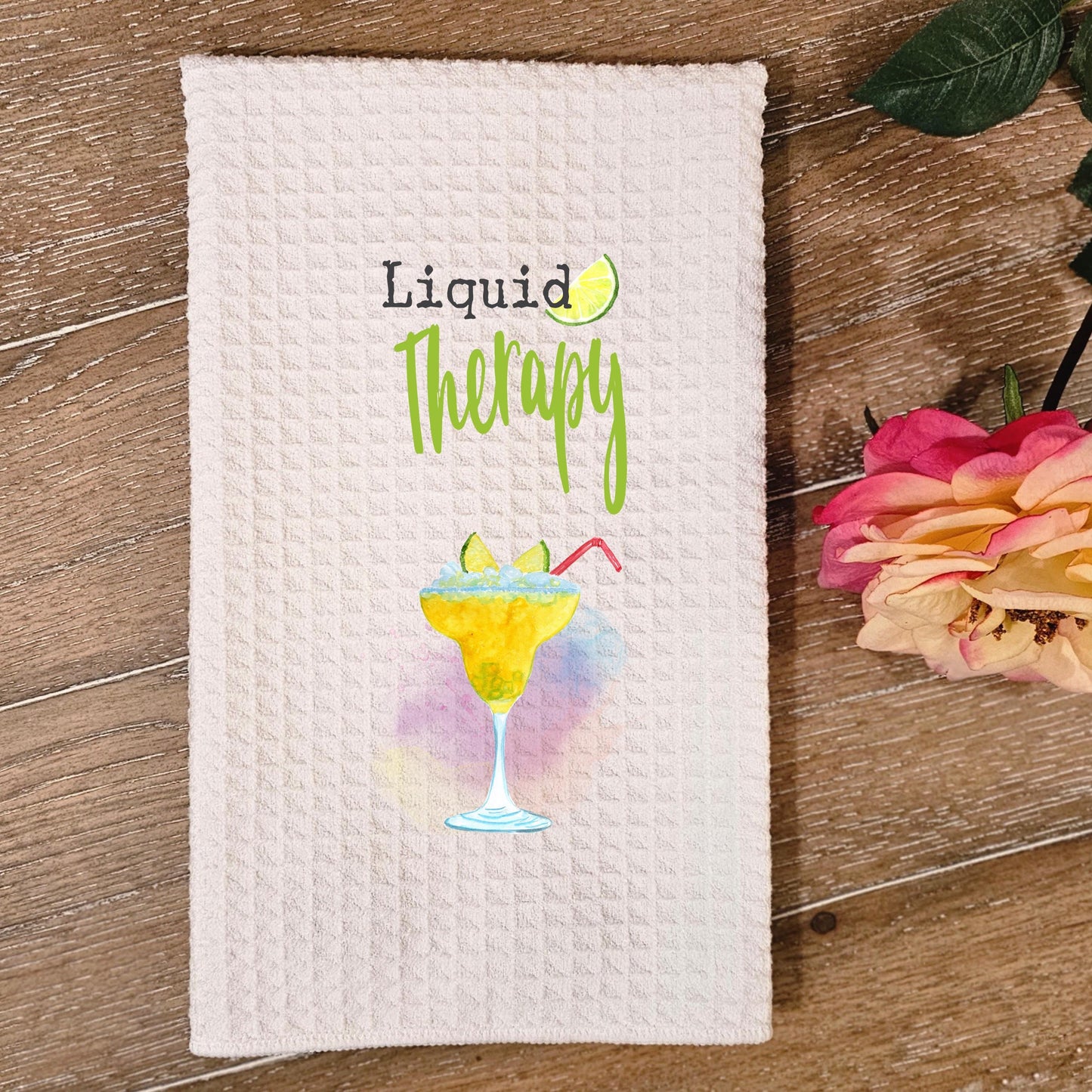 Soothing Liquid Therapy Towel - Fun Kitchen Decor Unique Hostess Gift for Summer Cocktail Parties