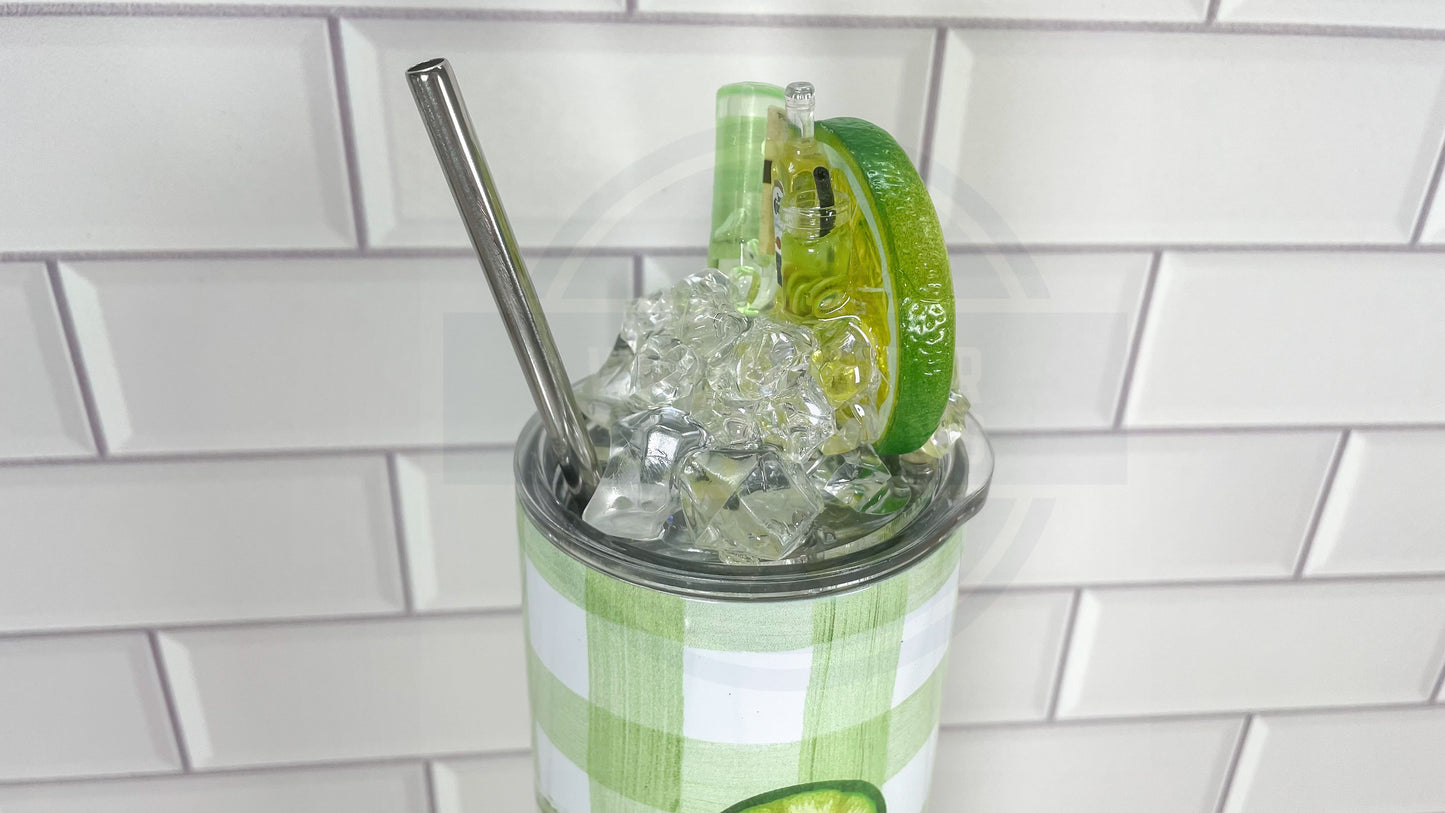 20oz Tumbler with Fake Ice Lid Topper - Drinks Well With Others