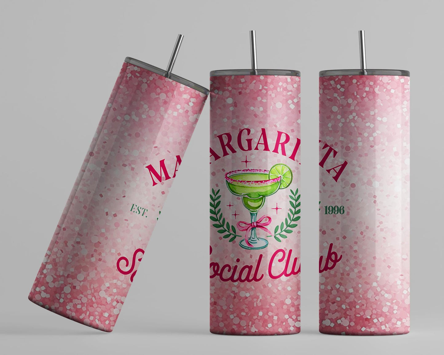 Margaritas Social Club Tumbler - Fun Drinkware for Girls Night Unique Gift for Sisters