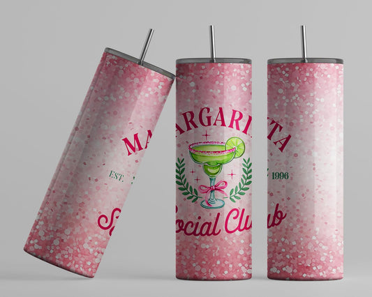 Margaritas Social Club Tumbler - Fun Drinkware for Girls Night  Unique Gift for Sisters