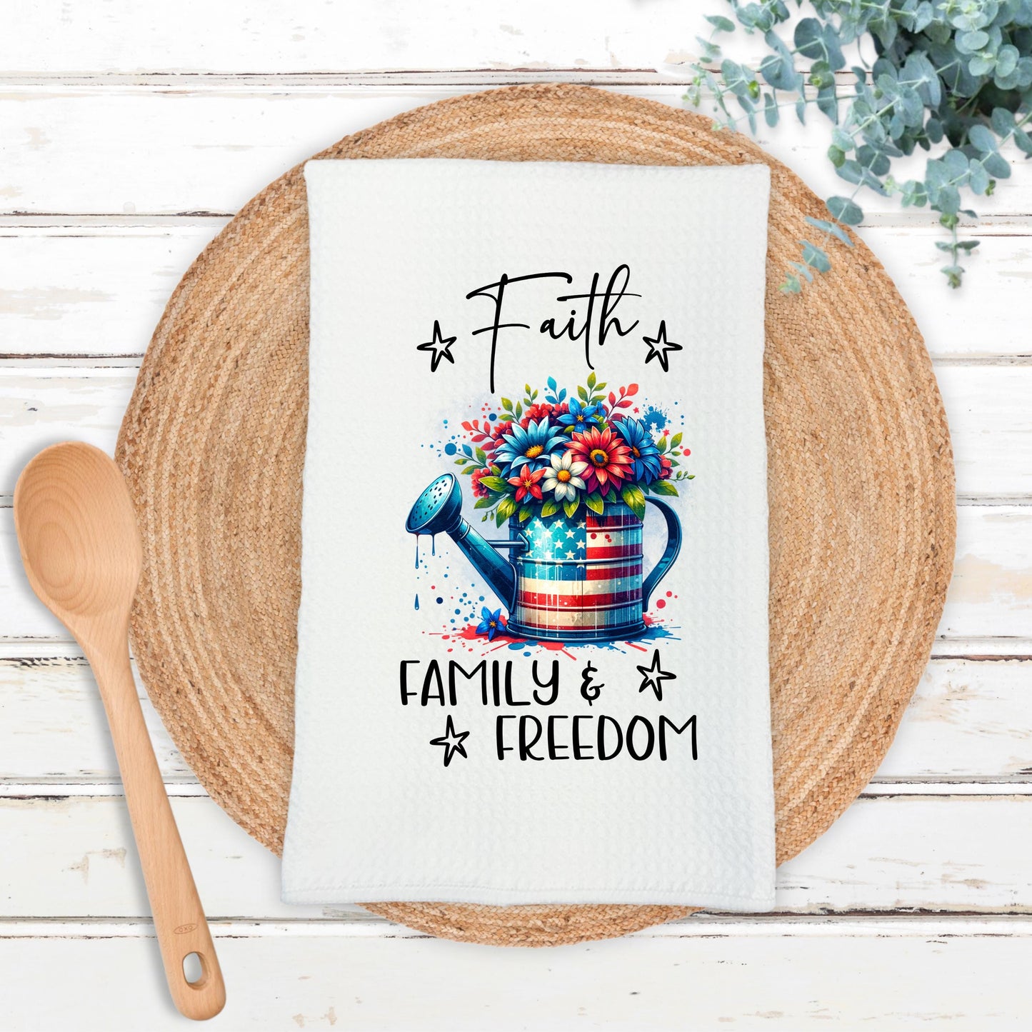 American Pride Kitchen Towel - 4th of July Decor Unique Gift for Patriotic Lovers