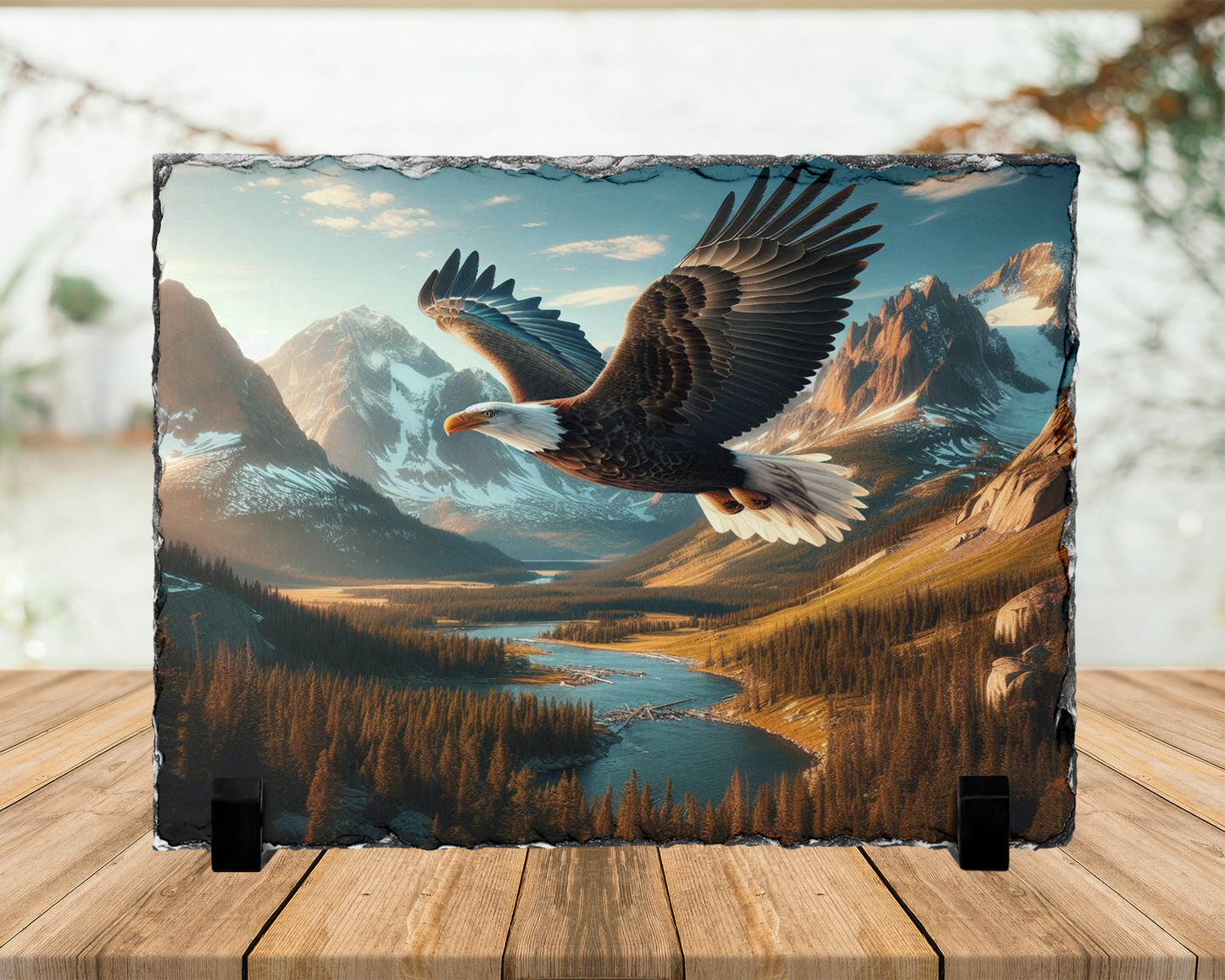 Eagle Mountain Photo Slate Nature-Inspired Home Decor