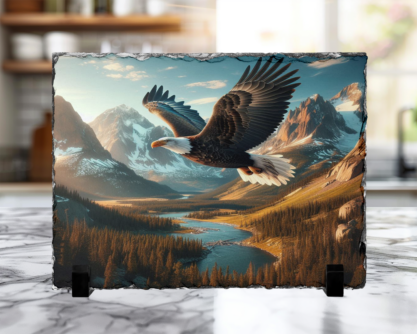 Eagle Mountain Photo Slate Nature-Inspired Home Decor