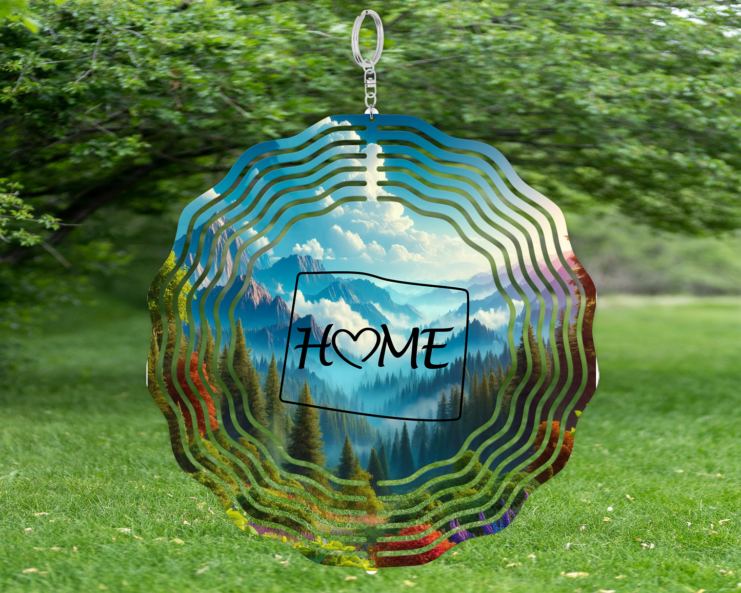 Colorado Wind Sculpture - Whimsical Garden Wind Spinner for Unique Outdoor Decor