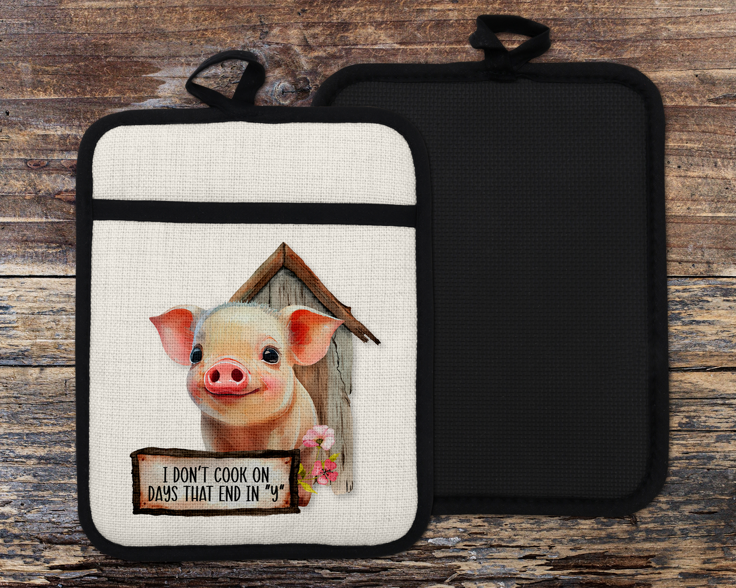 Cute Pig Oven Mitt - Perfect Christmas Gift for Pig Lovers and Farmhouse Decor