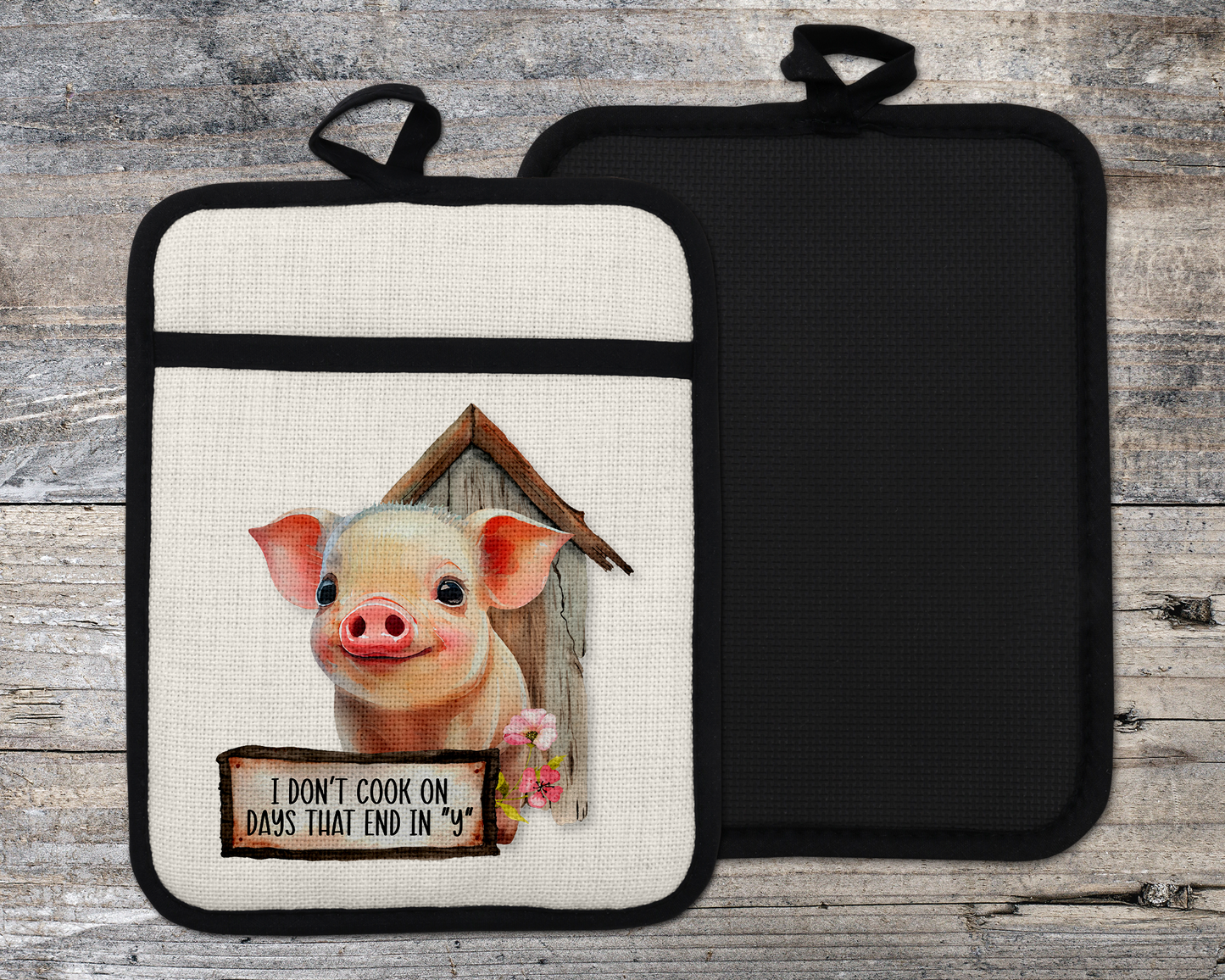 Cute Pig Oven Mitt - Perfect Christmas Gift for Pig Lovers and Farmhouse Decor