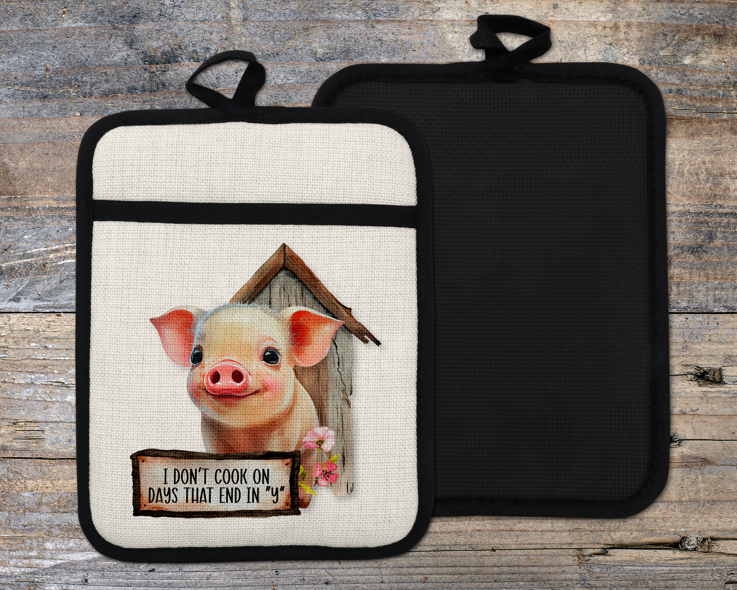 Cute Pig Oven Mitt - Perfect Christmas Gift for Pig Lovers and Farmhouse Decor