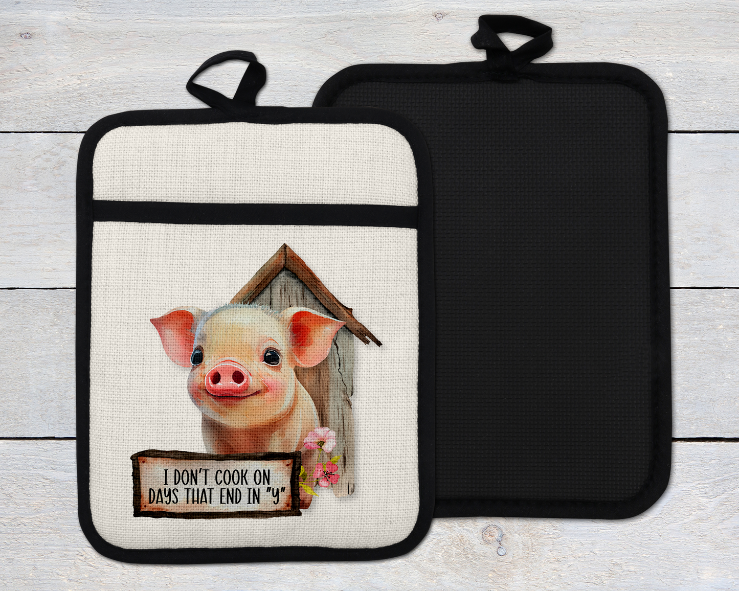Cute Pig Oven Mitt - Perfect Christmas Gift for Pig Lovers and Farmhouse Decor