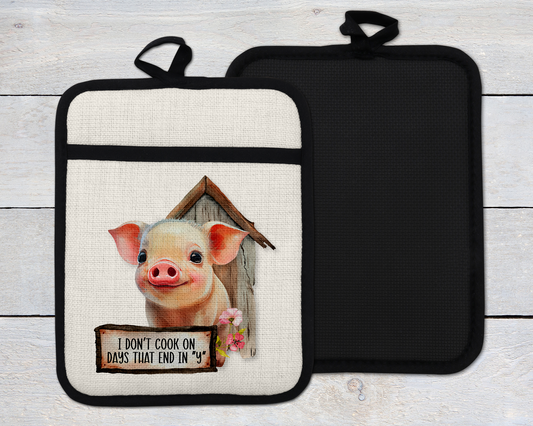 Cute Pig Oven Mitt - Perfect Christmas Gift for Pig Lovers and Farmhouse Decor