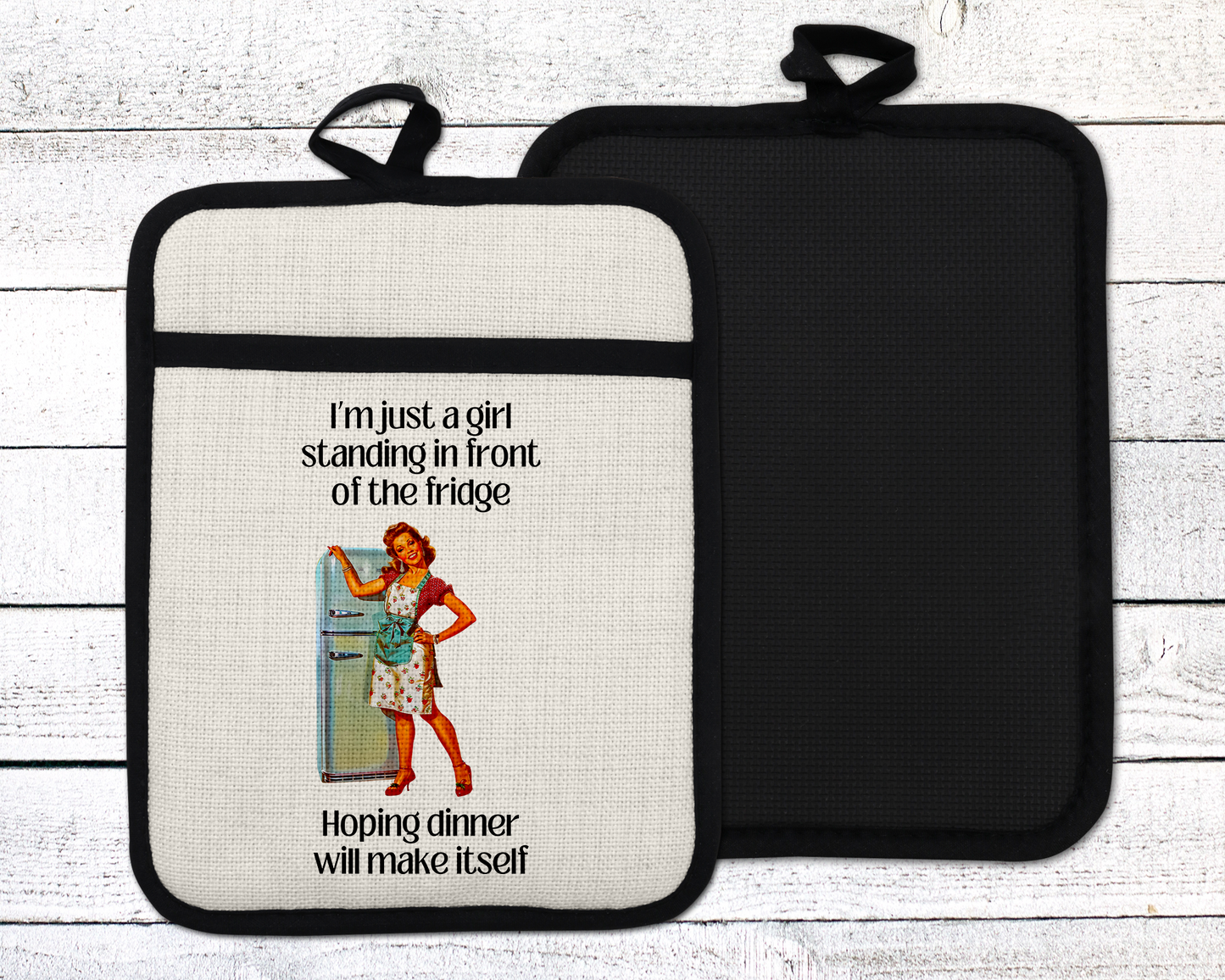 Sassy Oven Mitt - Funny Kitchen Decor Gift for Sister