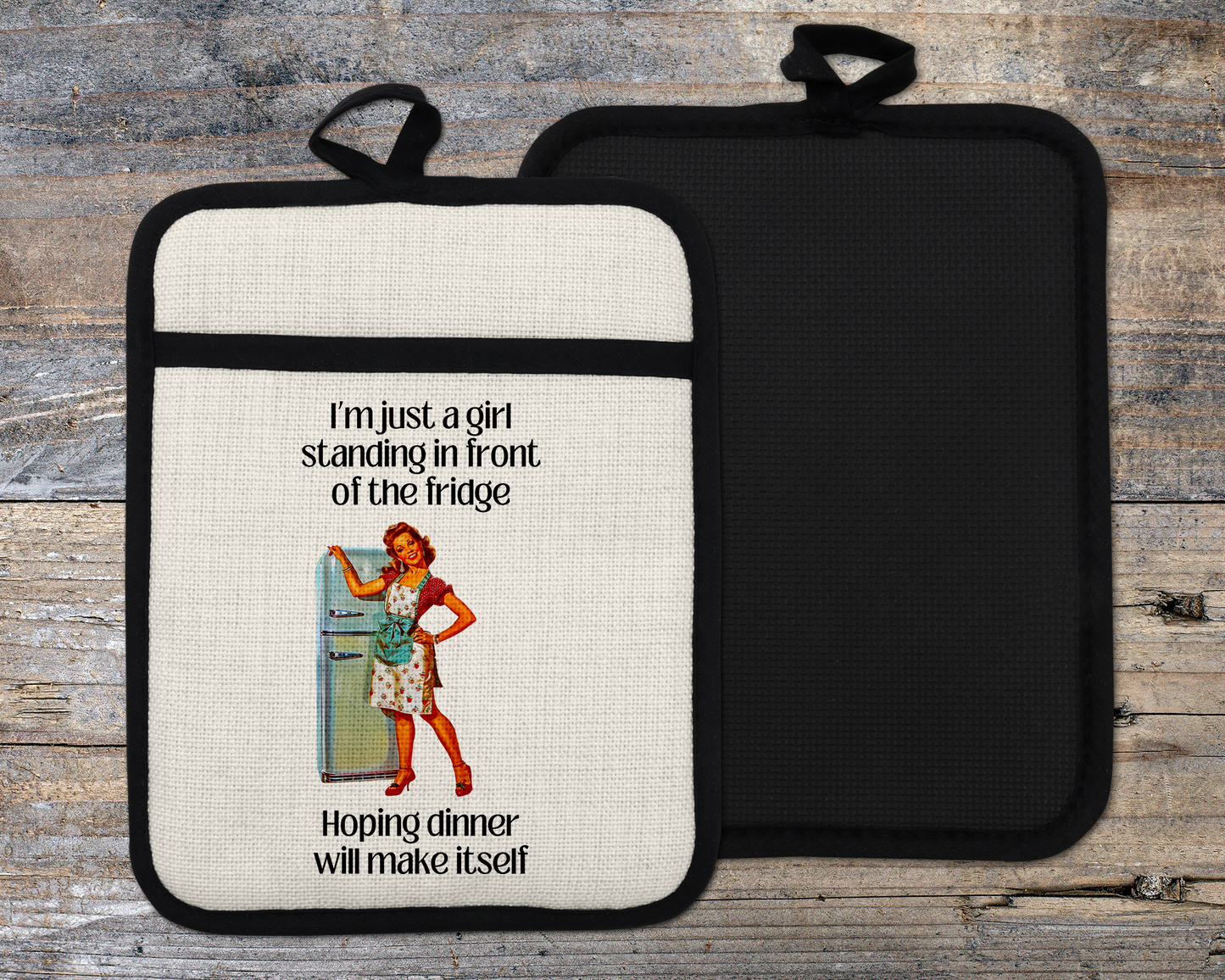 Sassy Oven Mitt - Funny Kitchen Decor Gift for Sister