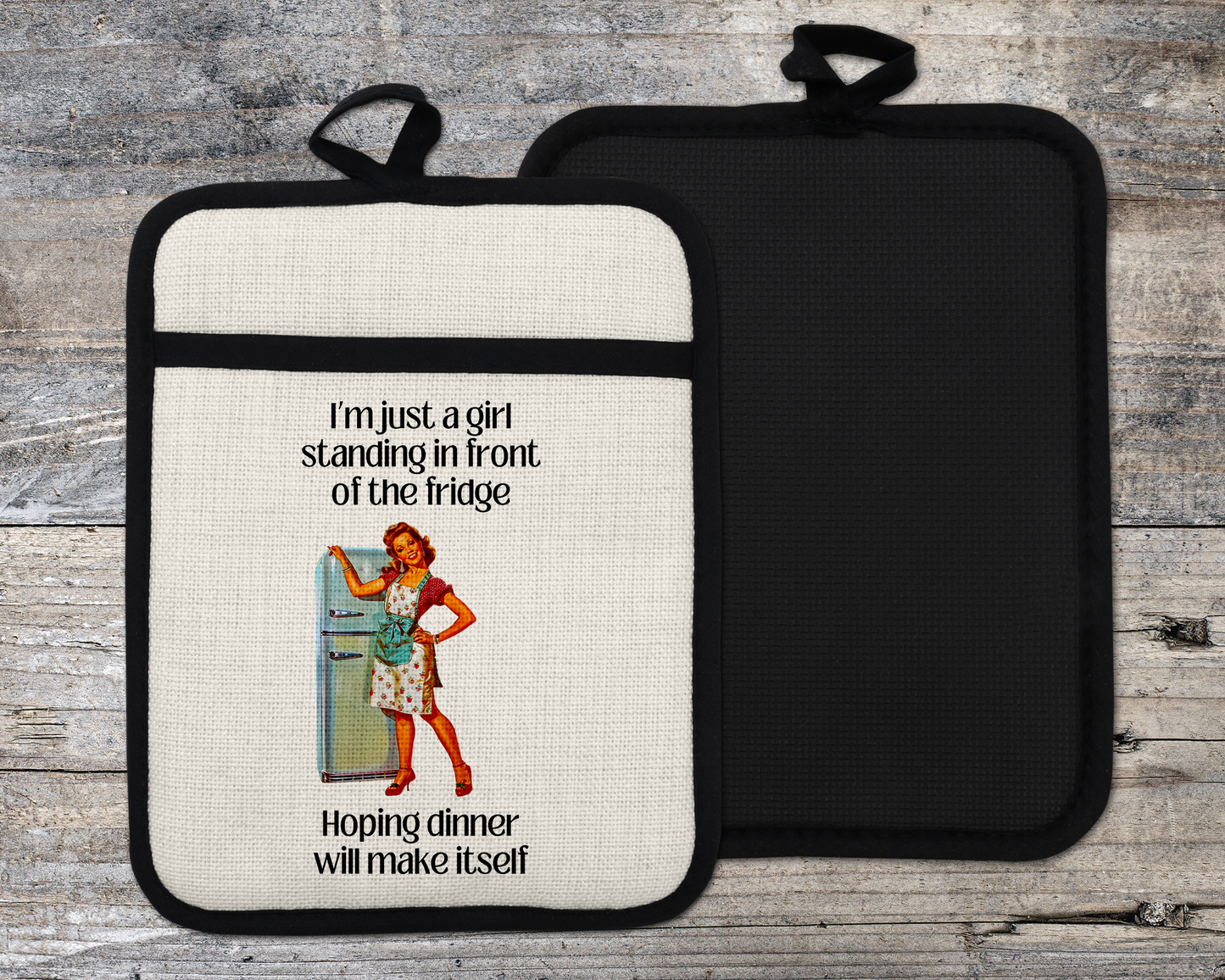 Sassy Oven Mitt - Funny Kitchen Decor Gift for Sister