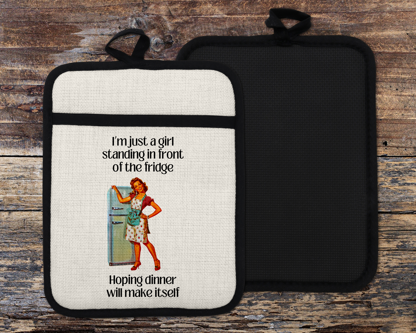 Sassy Oven Mitt - Funny Kitchen Decor Gift for Sister