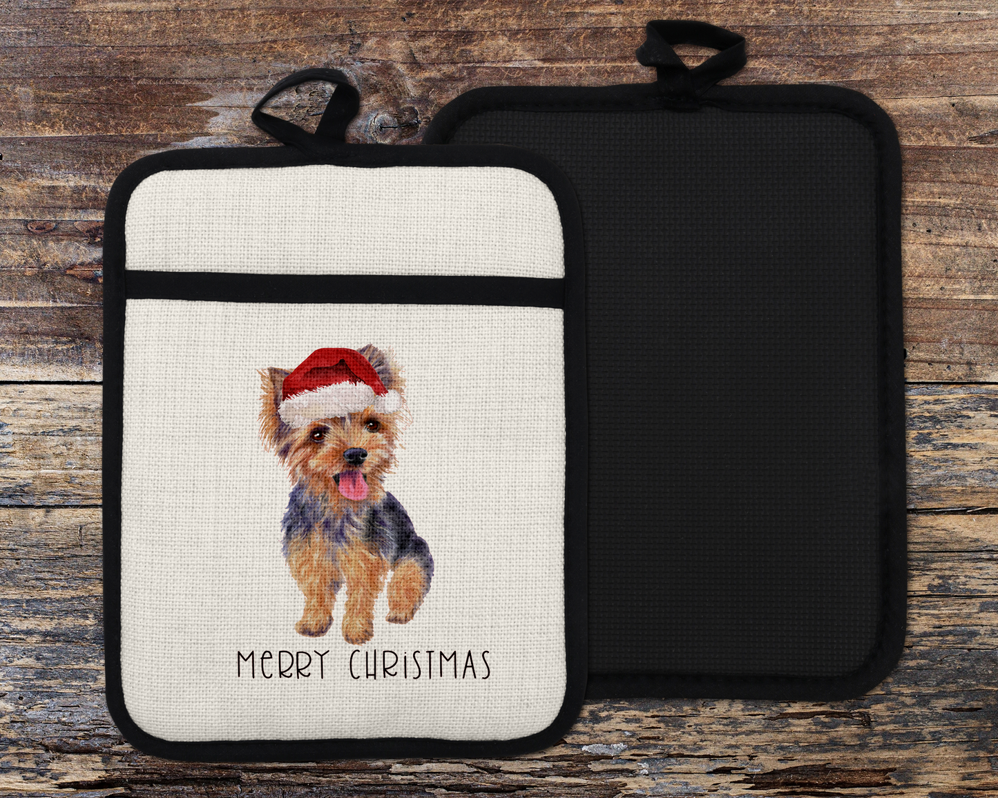 Merry Christmas Oven Mitt - Festive Kitchen Décor for Holiday Baking