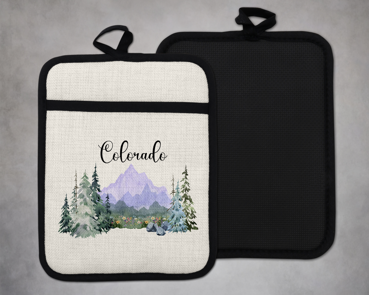Colorado Purple Mountain Oven Mitt - Perfect Christmas Gift for Mom