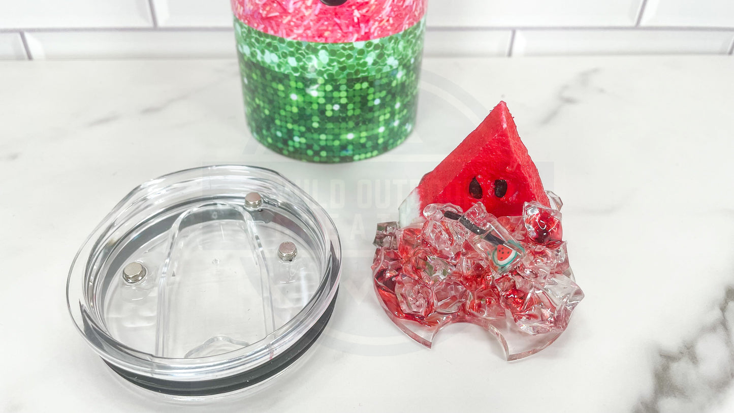 Watermelon 20oz Skinny Tumbler Cup with 3D Lid - Stylish and Functional Drinkware