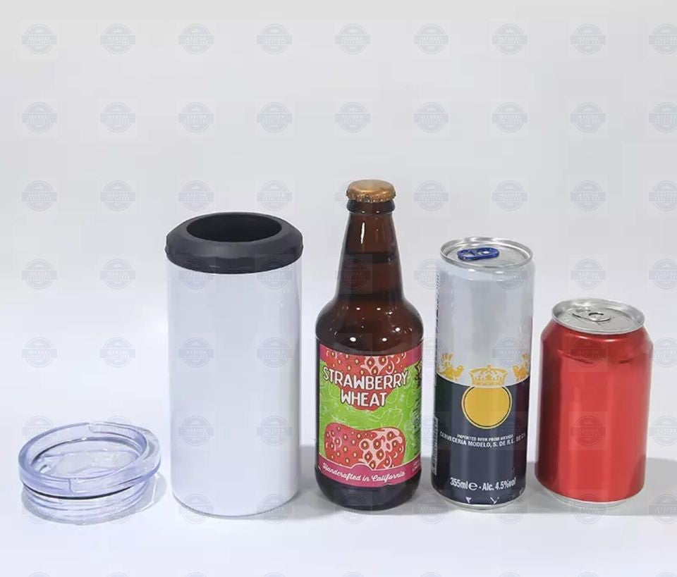 4-in-1 Insulated Can Cooler for Outdoor Adventures - Portable Versatile Design