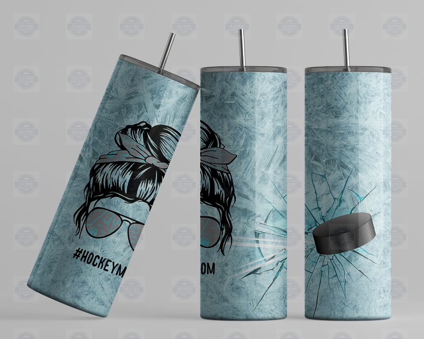 Hockey Mom Travel Tumbler with Lid - Perfect Gift for Road Trips and Hockey Lovers