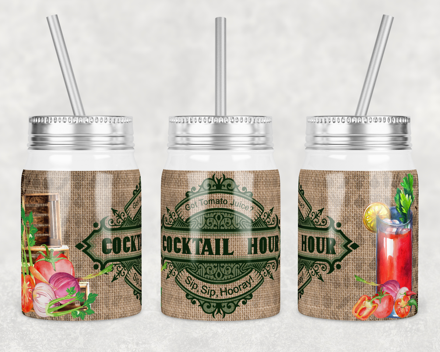 Insulated 17oz Mason Jar with Lid Straw Perfect for Cocktail Hour