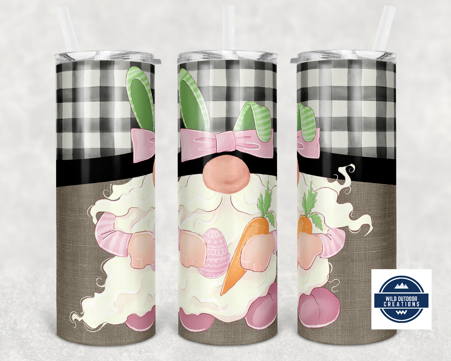 Easter Gnome 20oz Skinny Tumbler