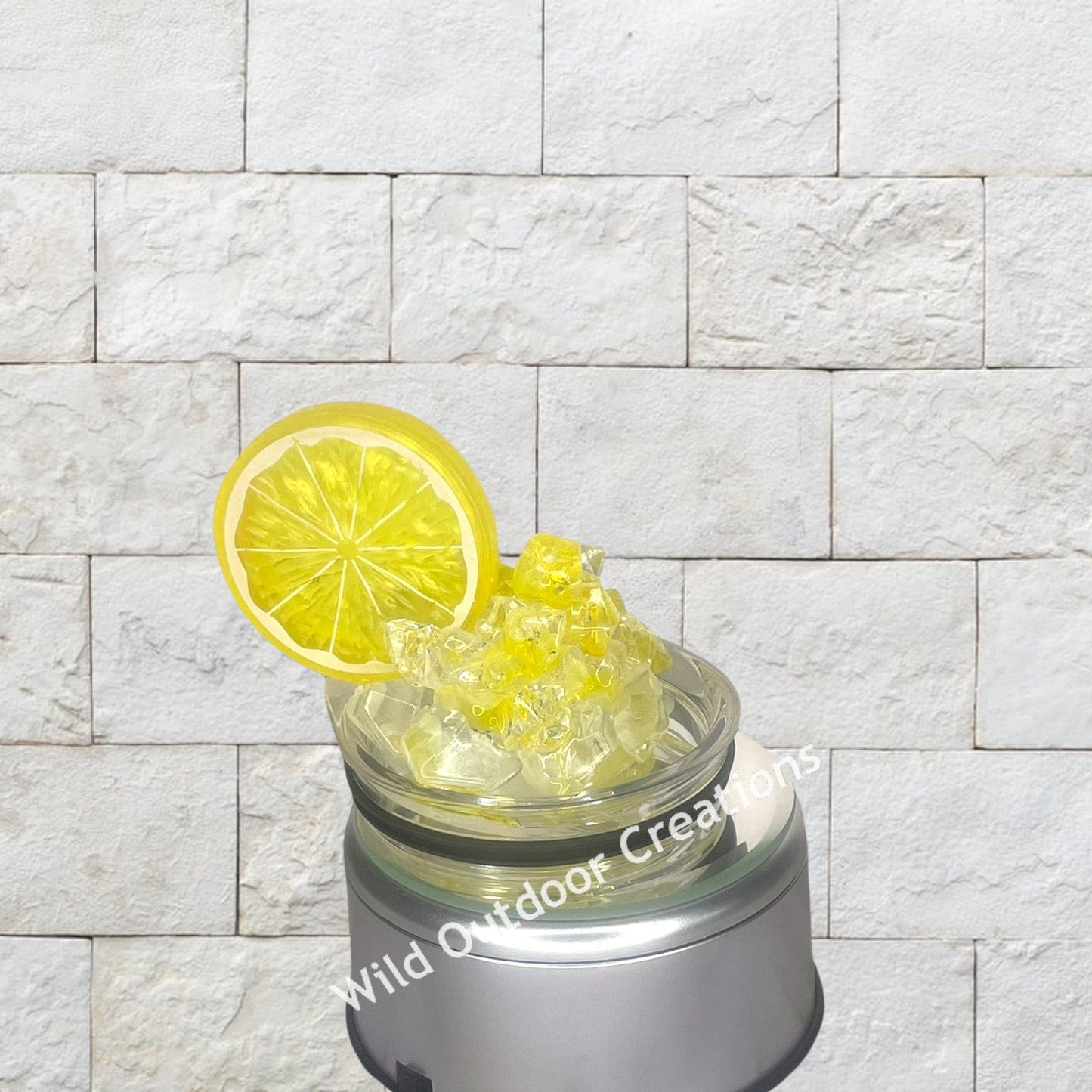 When Life Gives You Lemons Tumbler, Vodka Tumbler, Water Bottle w Lid and Straw, Ice Topped Tumbler - Wild Outdoor Creations